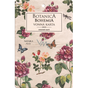 Böhmen Geschenke Botanica Aromatische Duftkarte Abnäher und Rosen 10,5 x 16 cm