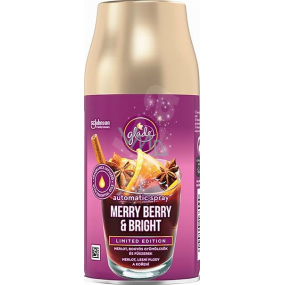 Glade Merry Berry & Bright automatischer Lufterfrischer mit dem Duft von Merlot, Beeren und Gewürzen, Nachfüllspray 269 ml