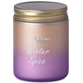 Emocio Winter Spice - Weihnachtsgewürzduftkerze mit Blechdeckel 74 x 95 mm