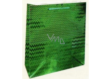 Nekupto Geschenk Papiertüte Hologramm Standard 23 x 18 x 10 cm Grün THM