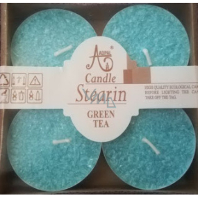 Adpal Stearin Maxi Grüner Tee - Grüner Tee duftet Teelichter 4 Stück