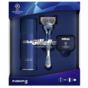 Gillette Fusion5 Rasierer + 1 Aufsatzkopf + 75 ml Rasiergel + Kappe, Kosmetikset, für Männer