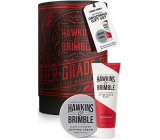 Hawkins & Brimble Rasierschaum 100 ml + Aftershave 125 ml + Blechdose, Kosmetikset für Männer