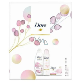 Dove Nourishing Secrets Strahlendes Ritual Lotusblumen- und Reiswasser-Duschgel 250 ml + Antitranspirant-Deodorant-Spray 150 ml + Toilettenseife 100 g, Kosmetikset