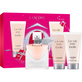 Lancome La Vie Est Belle parfümiertes Wasser für Frauen 30 ml + Körperlotion 50 ml + Duschgel 50 ml, Geschenkset
