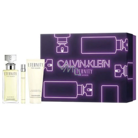 Calvin Klein Eternity parfümiertes Wasser für Frauen 100 ml + parfümiertes Wasser 10 ml + Bodylotion 100 ml, Geschenkset