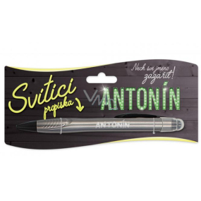 Nekupto Glühender Stift mit dem Namen Antonín, Touch Tool Controller 15 cm