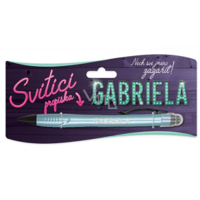 Nekupto Glühender Stift mit dem Namen Gabriel, Touch Tool Controller 15 cm