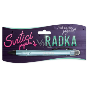 Nekupto Glühender Stift mit dem Namen Radek, Touch Tool Controller 15 cm