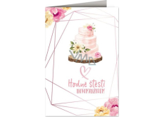 Nekupto Hochzeitskarte Hochzeitstorte 115 x 170 mm 3609 J