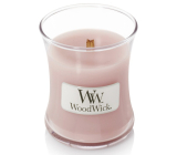 WoodWick Rosewood - Duftkerze aus Palisander mit Holzdocht und Deckelglas klein 85 g