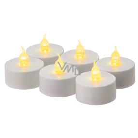 Emos LED Kerzen beleuchtet Bernstein, 3,8 cm, 6 Stück weiß