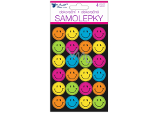 Neonaufkleber Smileys 15 x 10 cm 4 Blatt