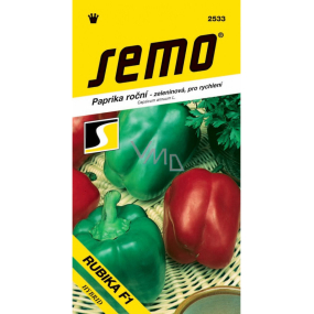 Semo Paprika jährliches Gemüse zur Beschleunigung von Rubika F1 Hybrid 15 Samen