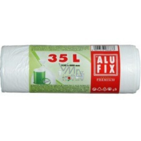 Alufix Müllsäcke einziehbar weiß, 10µ, 35 Liter, 53 x 60 cm, 30 Stück