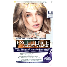 Loreal Paris Excellence Coole Creme Haarfarbe 8.11 Ultra Asche hellblond