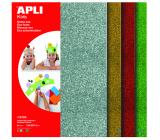 Apli-Schaum mit Glitzer (blau, gold, rot, grün) 210 x 297 x 2 mm A4 4 Blatt