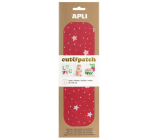 Apli Cut & Patch Papier für Servietten-Technik Rot mit Sternen 30 x 50 cm 3 Stück