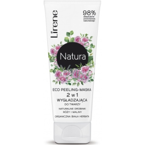 Lirene Natura ECO Rose und Himbeere 2in1 Peeling-Maske 75 ml