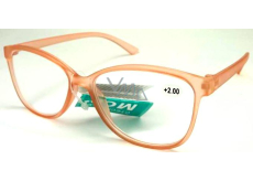 Berkeley Lesebrille +2,0 Kunststoff altrosa transparent 1 Stück MC2191
