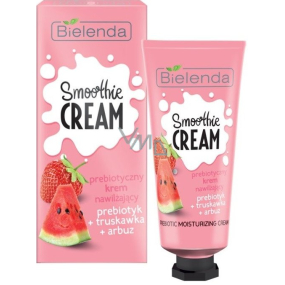Bielenda Smoothie Creme Erdbeere + Wassermelone + Probiotika Feuchtigkeitscreme für Gesicht und Dekolleté 50 ml