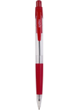 Spoko Kugelschreiber transparent rot, rote Nachfüllung, 0,5 mm