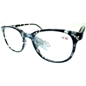Berkeley Lesebrille +2,5 Plastik Tabby weiß-schwarz 1 Stück MC2198