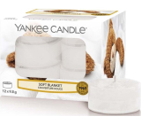 Yankee Candle Soft Blanket - Teelicht mit weicher Decke und Duft 12 x 9,8 g