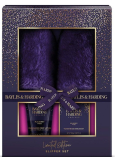 Baylis & Harding Mulberry Fußbadkristalle 100 g + Fußlotion 140 ml + Hausschuhe, Kosmetikset für Frauen