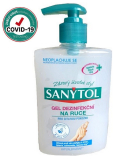 Sanytol Sensitive Desinfektionsgel für die Hände, feuchtigkeitsspendend zerstört Viren und Bakterien 250 ml (AH1N1)