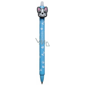 Colorino Gummierter Stift Bulldogs blau, blaue Mine 0,5 mm