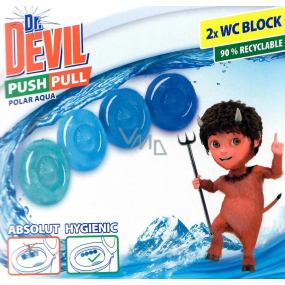 Dr. Devil Polar Aqua Push Pull WC-Block ohne Korb 2 x 20 g