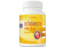 Nutricius Betacaroten Extra Nahrungsergänzungsmittel, erhält normale Haut und normales Sehvermögen 15 mg 30 Tabletten