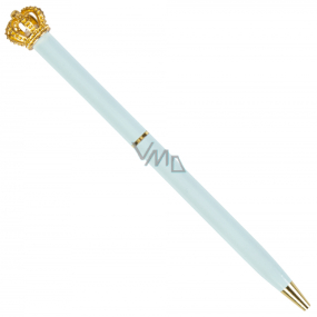 Albi Kugelschreiber blau mit goldener Krone