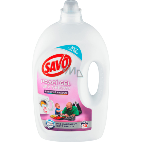 Savo Chlorfreies Waschgel für Buntwäsche 50 Dosen à 2,5 l
