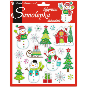 Weihnachtsfröhliche 3D-Sticker 18 x 17 cm