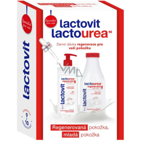Lactovit Lactourea regenerierende Körperlotion 400 ml + regenerierendes Duschgel 500 ml, Kosmetikset