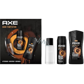 Axe Dark Temptation 3 in 1 Duschgel 250 ml + Deospray 150 ml + Aftershave 100 ml, Kosmetikset für Männer