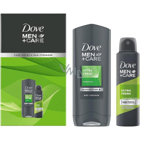 Dove Men + Care Extra Fresh Duschgel 400 ml + Antitranspirant Deospray 150 ml, Kosmetikset für Männer