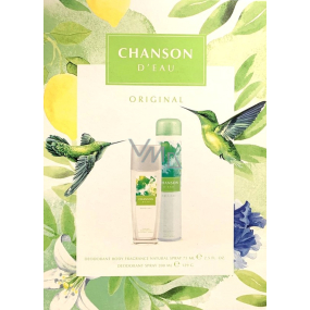 Chanson d Eau Original parfümiertes Deodorantglas für Frauen 75 ml + Deospray 200 ml, Geschenkset für Frauen