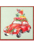 Nekupto Weihnachtsgeschenkkarten Spielzeugauto 6,5 x 6,5 cm 6 Stück
