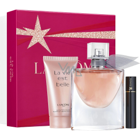 Lancome La Vie Est Belle Eau de Parfum 50 ml + Bodylotion 50 ml + Hypnôse Mascara Mascara Black 2 ml, Geschenkset für Damen