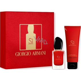 Giorgio Armani Sí Passione parfümiertes Wasser 30 ml + Körperlotion 75 ml, Geschenkset für Frauen