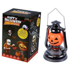 Rappa Halloween Kürbislampe mit Sound- und Lichteffekt 18 cm