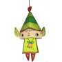 Ditipo 3D-Puzzle aus Pappe Elf 28 cm