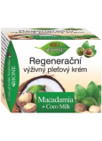 Bione Cosmetics Macadamia + Coco Milk regenerierende, nährende Hautcreme für alle Hauttypen 51 ml