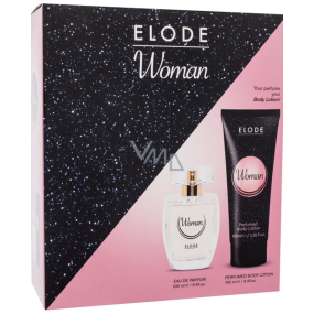 Elode Woman Eau de Parfum für Frauen 100 ml + Körperlotion 200 ml, Geschenkset für Frauen