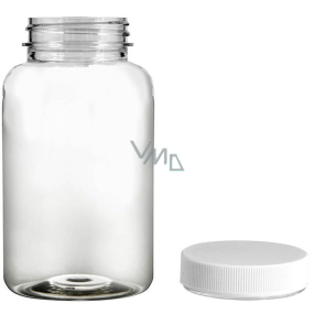 Flasche aus transparentem Kunststoff, mit Deckel 100 ml