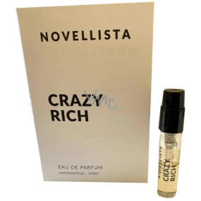 Novellista Crazy Rich Eau de Parfum für Frauen 1,2 ml mit Spray, Fläschchen