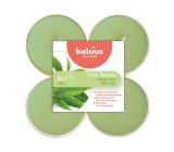Bolsius Aromatisch 2.0 Grüner Tee - Grüner Tee maxi duftende Teelichtkerzen 8 Stück, Brenndauer 8 Stunden